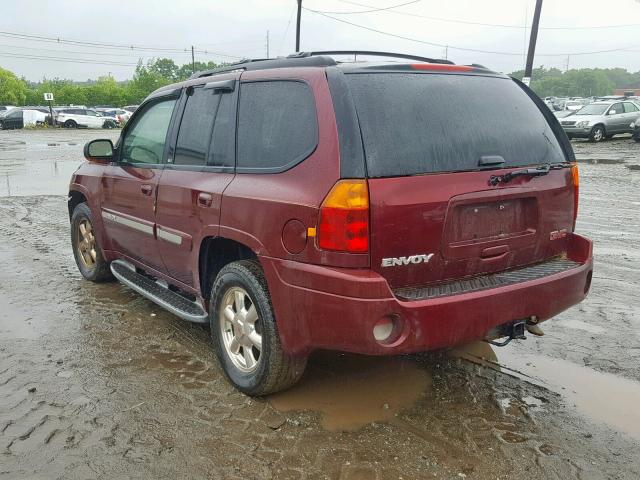 1GKDT13S022528306 - 2002 GMC ENVOY BURGUNDY photo 3