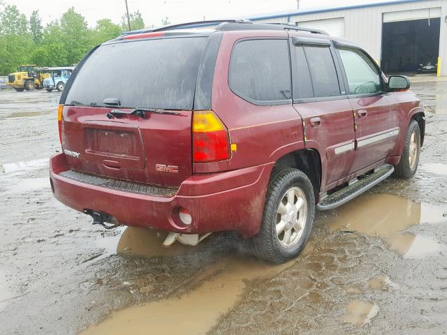 1GKDT13S022528306 - 2002 GMC ENVOY BURGUNDY photo 4