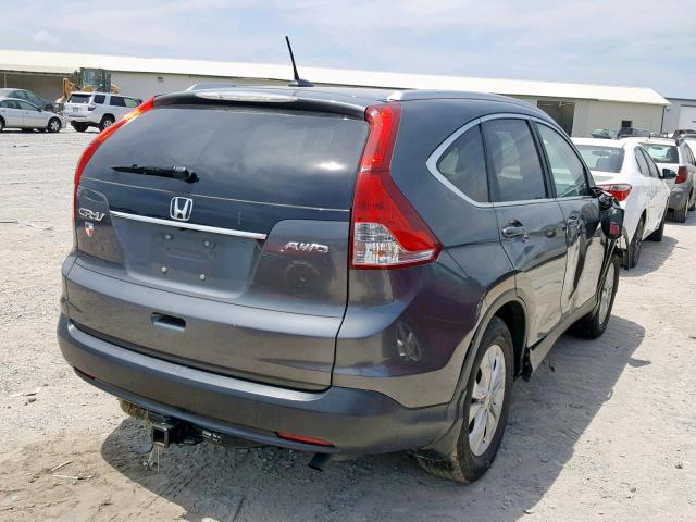 5J6RM4H72CL069161 - 2012 HONDA CR-V EXL GRAY photo 4