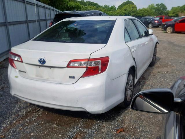 4T1BD1FK5DU073709 - 2013 TOYOTA CAMRY HYBR WHITE photo 4