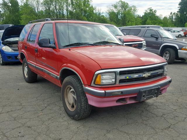 1GNDT13WXS2261553 - 1995 CHEVROLET BLAZER RED photo 1