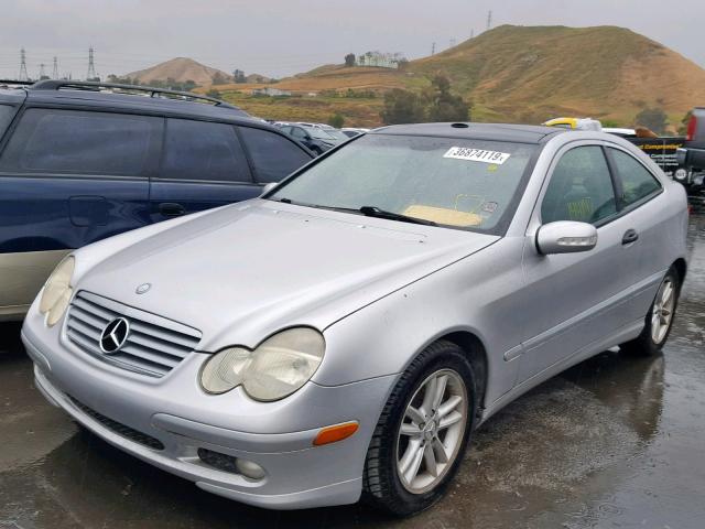 WDBRN40JX3A469294 - 2003 MERCEDES-BENZ C 230K SPO SILVER photo 2