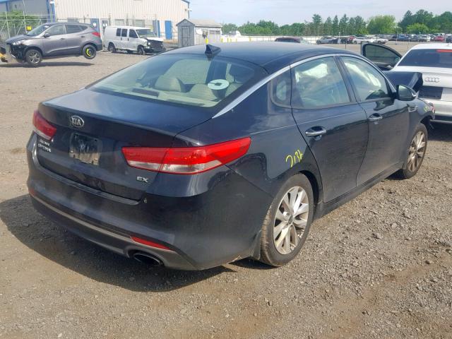 5XXGU4L33GG080547 - 2016 KIA OPTIMA EX BLACK photo 4