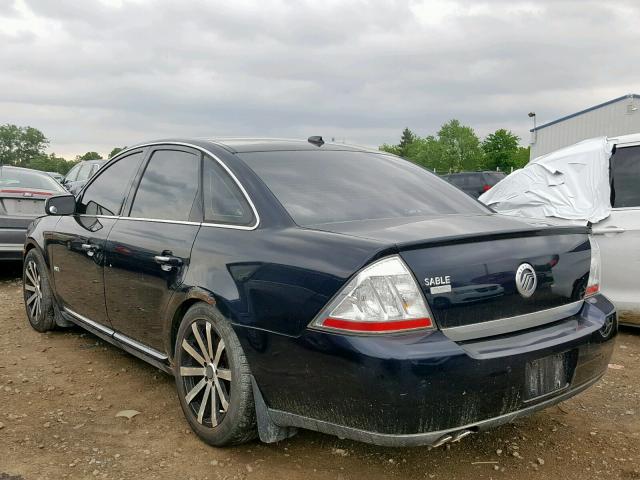 1MEHM42W88G607801 - 2008 MERCURY SABLE PREM BLACK photo 3