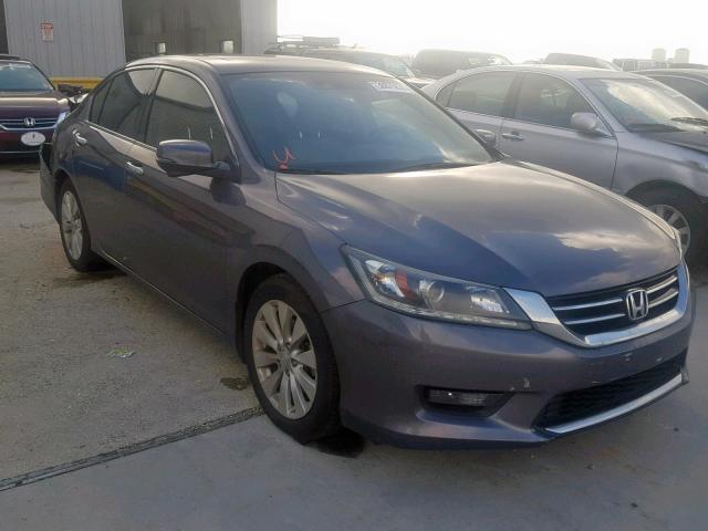 1HGCR3F81FA030100 - 2015 HONDA ACCORD EXL GRAY photo 1