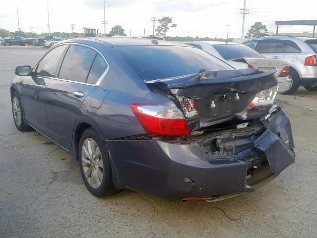 1HGCR3F81FA030100 - 2015 HONDA ACCORD EXL GRAY photo 3