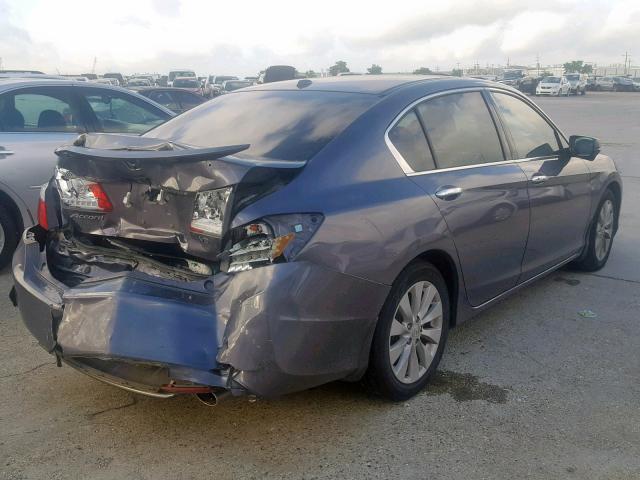 1HGCR3F81FA030100 - 2015 HONDA ACCORD EXL GRAY photo 4