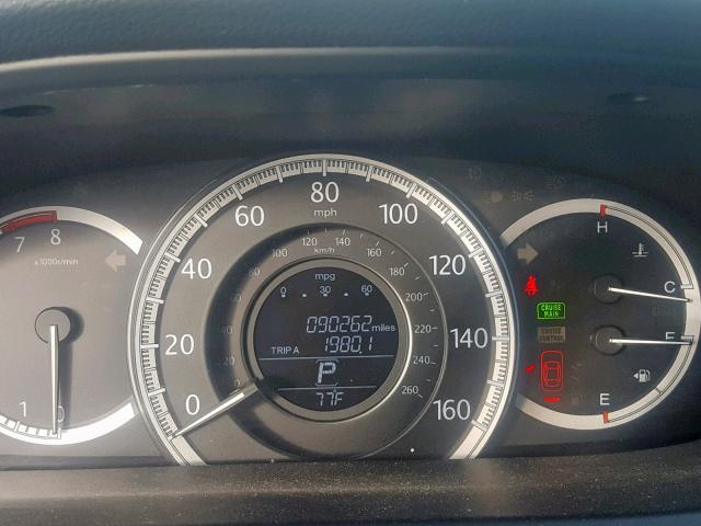 1HGCR3F81FA030100 - 2015 HONDA ACCORD EXL GRAY photo 8