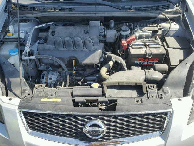 3N1AB6AP9CL779020 - 2012 NISSAN SENTRA 2.0 SILVER photo 7