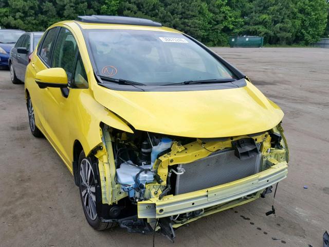 JHMGK5H98HS015627 - 2017 HONDA FIT EX YELLOW photo 1