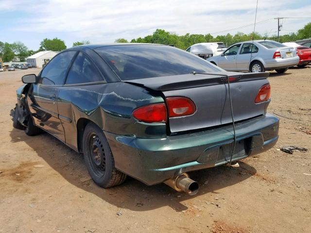 1G1JS124527205594 - 2002 CHEVROLET CAVALIER L GREEN photo 3