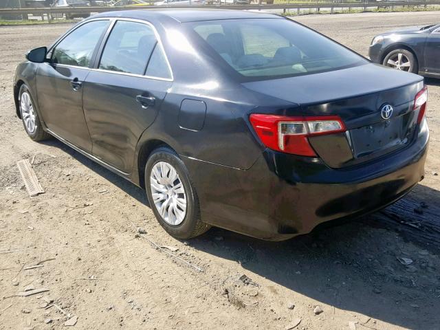 4T1BD1FKXEU137504 - 2014 TOYOTA CAMRY HYBR BLACK photo 3