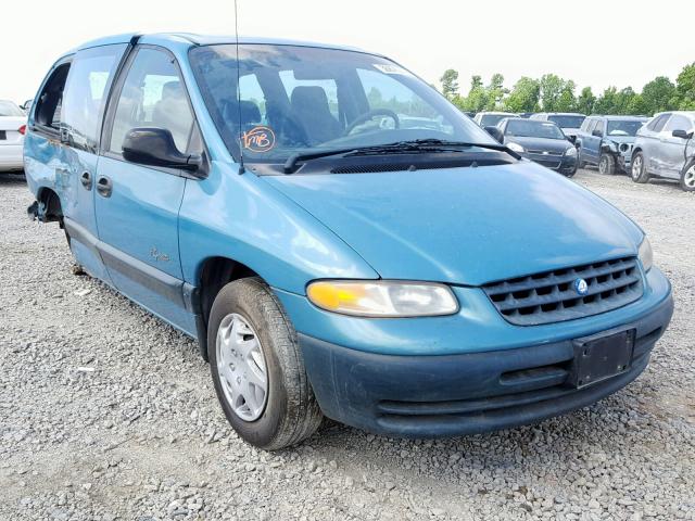 2P4GP4539VR228754 - 1997 PLYMOUTH VOYAGER SE BLUE photo 1