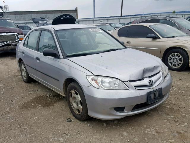 1HGES16305L015032 - 2005 HONDA CIVIC DX V SILVER photo 1