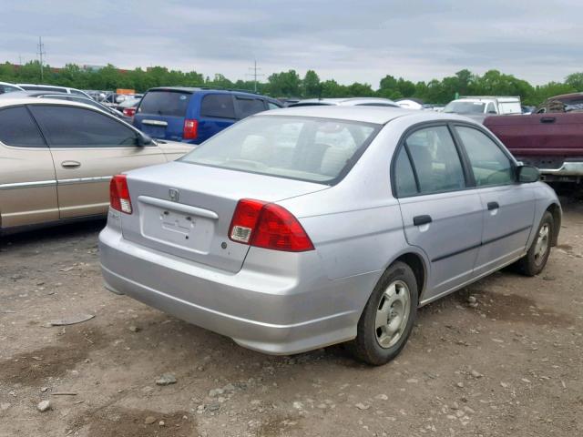 1HGES16305L015032 - 2005 HONDA CIVIC DX V SILVER photo 4