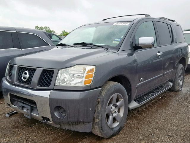 5N1AA08B05N707158 - 2005 NISSAN ARMADA SE GRAY photo 2