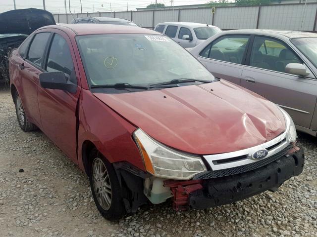 1FAHP3FN0BW106392 - 2011 FORD FOCUS RED photo 1