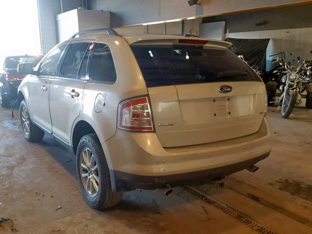 2FMDK38C67BB59234 - 2007 FORD EDGE SEL SILVER photo 3