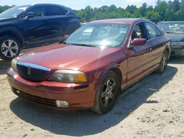 1LNHM87A02Y634963 - 2002 LINCOLN LS MAROON photo 2