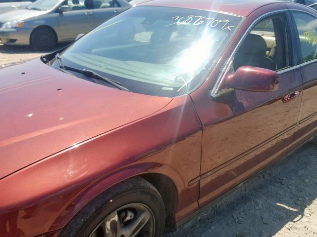 1LNHM87A02Y634963 - 2002 LINCOLN LS MAROON photo 9