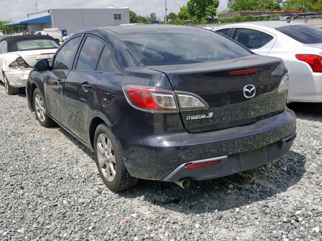 JM1BL1VF0B1442096 - 2011 MAZDA 3 I BLACK photo 3