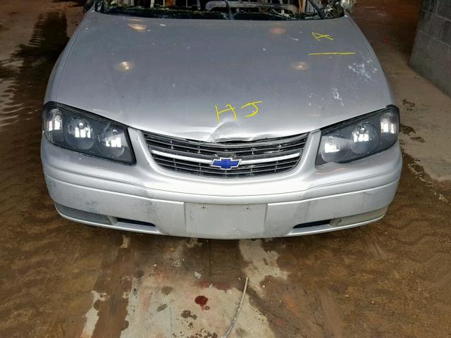 2G1WH52K049284913 - 2004 CHEVROLET IMPALA SILVER photo 7