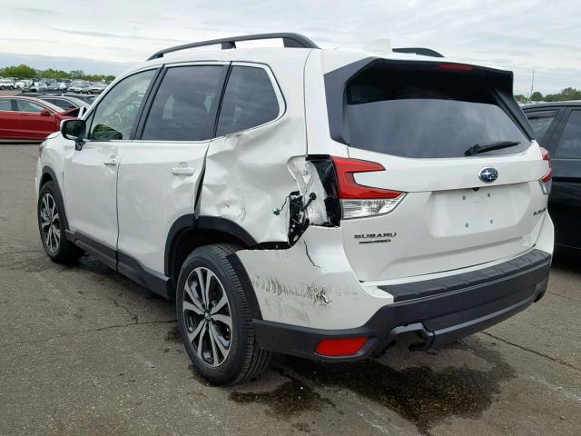 JF2SKASC9KH487270 - 2019 SUBARU FORESTER L WHITE photo 3