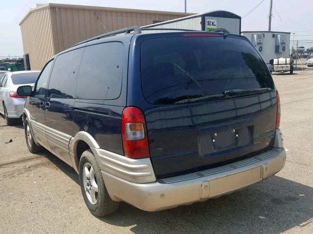 1GMDX03E43D102737 - 2003 PONTIAC MONTANA BLUE photo 3