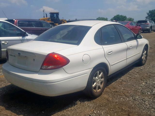 1FAFP56UX6A175040 - 2006 FORD TAURUS SEL WHITE photo 4