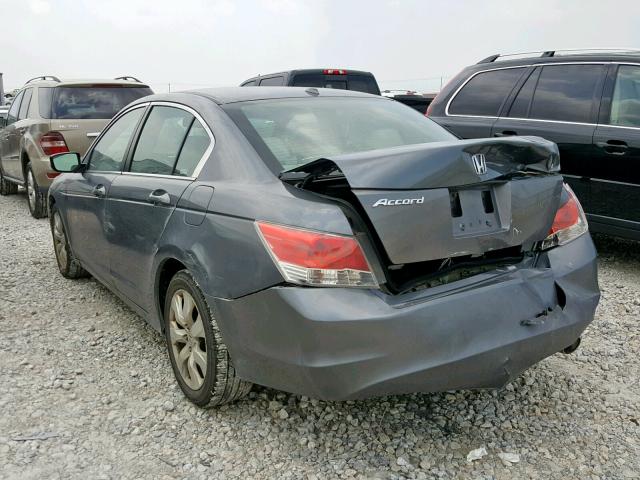 1HGCP268X8A142123 - 2008 HONDA ACCORD EXL CHARCOAL photo 3