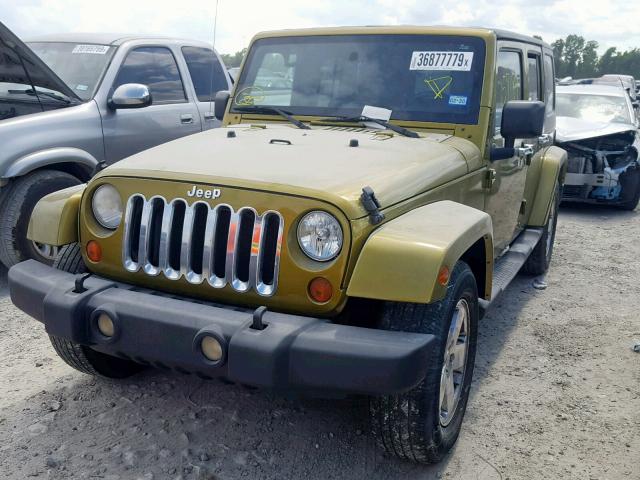 1J8GB59177L148150 - 2007 JEEP WRANGLER S GREEN photo 2