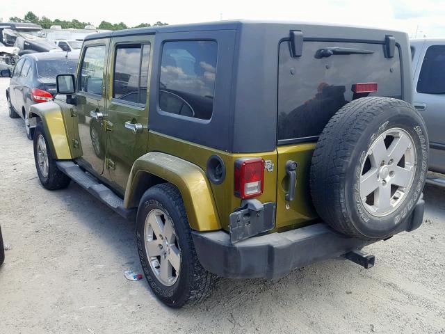 1J8GB59177L148150 - 2007 JEEP WRANGLER S GREEN photo 3