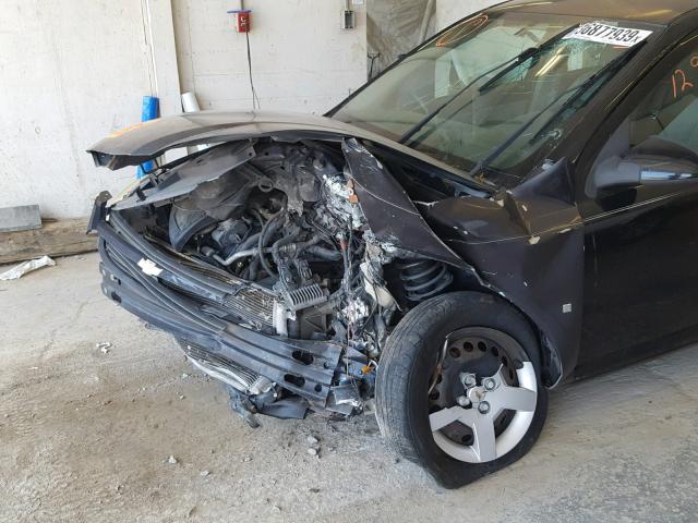 1G1AL58F487186140 - 2008 CHEVROLET COBALT LT BLACK photo 9