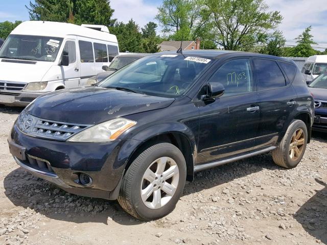 JN8AZ08T26W417574 - 2006 NISSAN MURANO BLACK photo 2