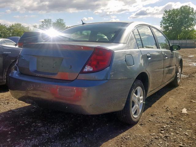 1G8AJ58F67Z171374 - 2007 SATURN ION LEVEL GRAY photo 4