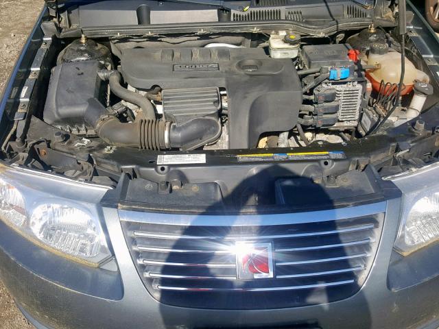 1G8AJ58F67Z171374 - 2007 SATURN ION LEVEL GRAY photo 7