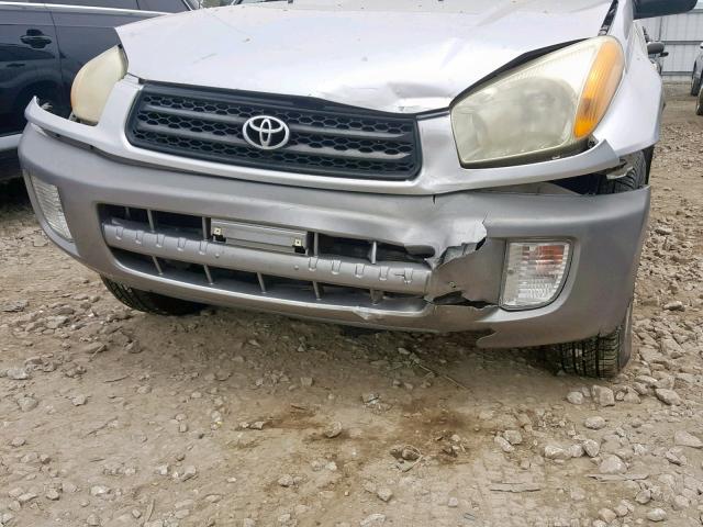 JTEHH20V036094994 - 2003 TOYOTA RAV4 SILVER photo 9