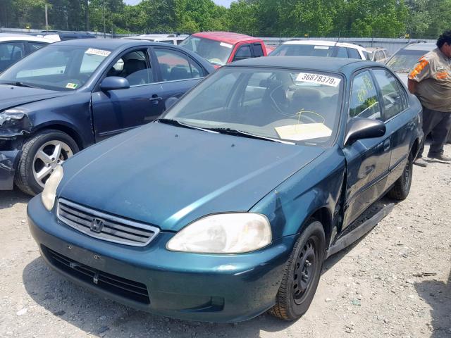 2HGEJ6616YH527216 - 2000 HONDA CIVIC BASE GREEN photo 2