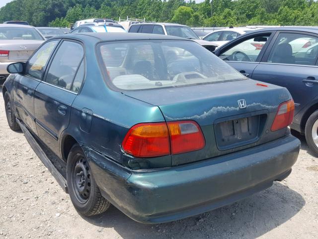 2HGEJ6616YH527216 - 2000 HONDA CIVIC BASE GREEN photo 3