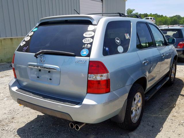 2HNYD18652H537087 - 2002 ACURA MDX TOURIN BLUE photo 4