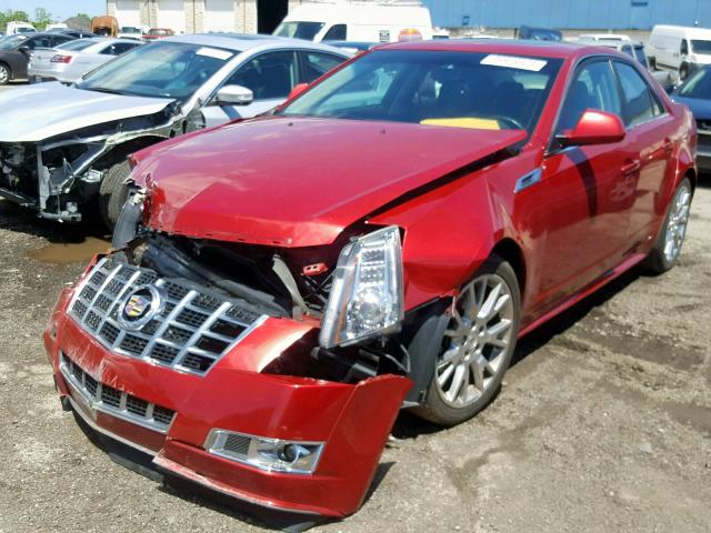 1G6DS5E30D0110499 - 2013 CADILLAC CTS PREMIU BURGUNDY photo 2