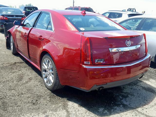 1G6DS5E30D0110499 - 2013 CADILLAC CTS PREMIU BURGUNDY photo 3