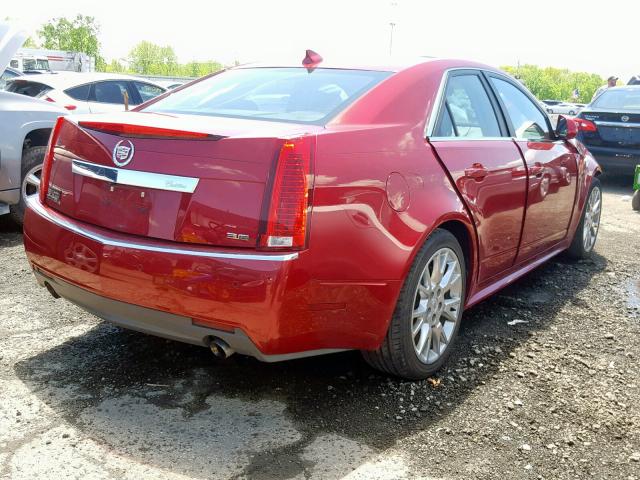 1G6DS5E30D0110499 - 2013 CADILLAC CTS PREMIU BURGUNDY photo 4