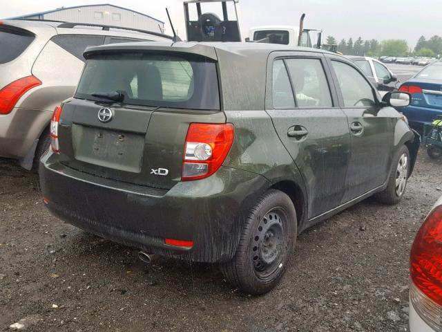 JTKKU4B47C1022962 - 2012 TOYOTA SCION XD GREEN photo 4