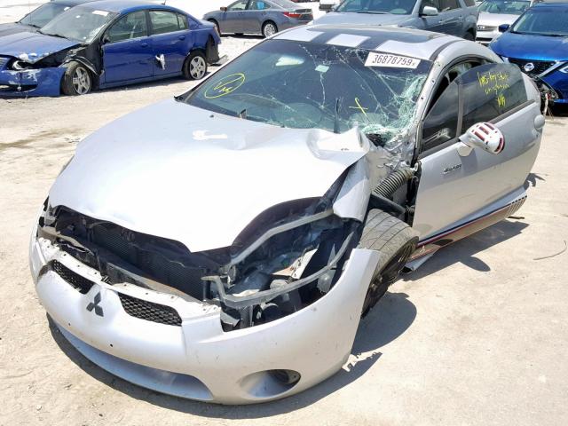 4A3AK24F57E036351 - 2007 MITSUBISHI ECLIPSE GS SILVER photo 2