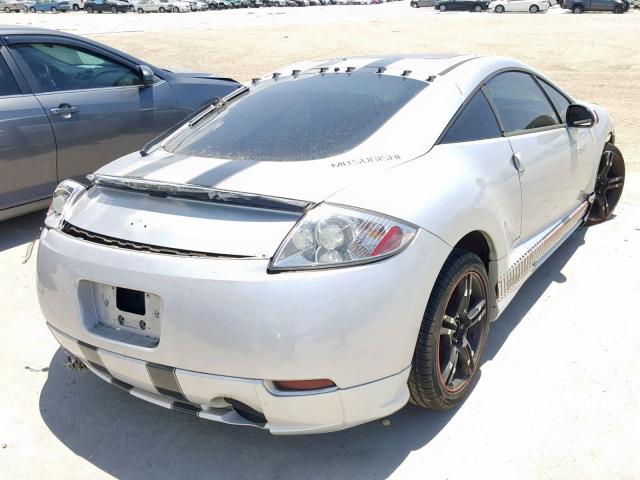 4A3AK24F57E036351 - 2007 MITSUBISHI ECLIPSE GS SILVER photo 4