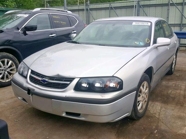 2G1WF55E019221527 - 2001 CHEVROLET IMPALA SILVER photo 2