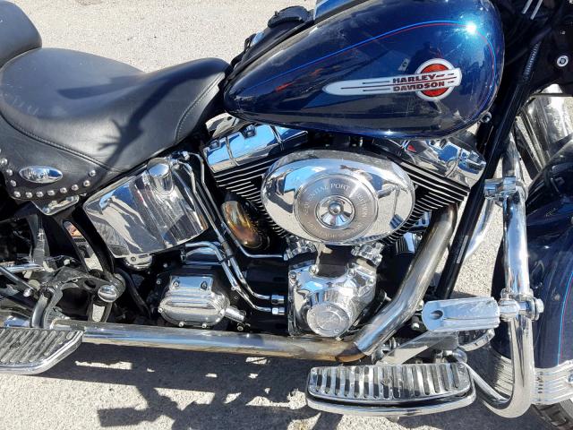 1HD1BWB174Y069992 - 2004 HARLEY-DAVIDSON FLSTCI BLUE photo 7