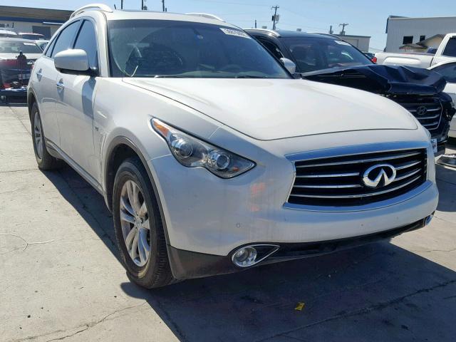 JN8CS1MU2EM450487 - 2014 INFINITI QX70 WHITE photo 1