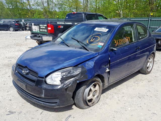 KMHCM3AC0AU159330 - 2010 HYUNDAI ACCENT BLU BLUE photo 2